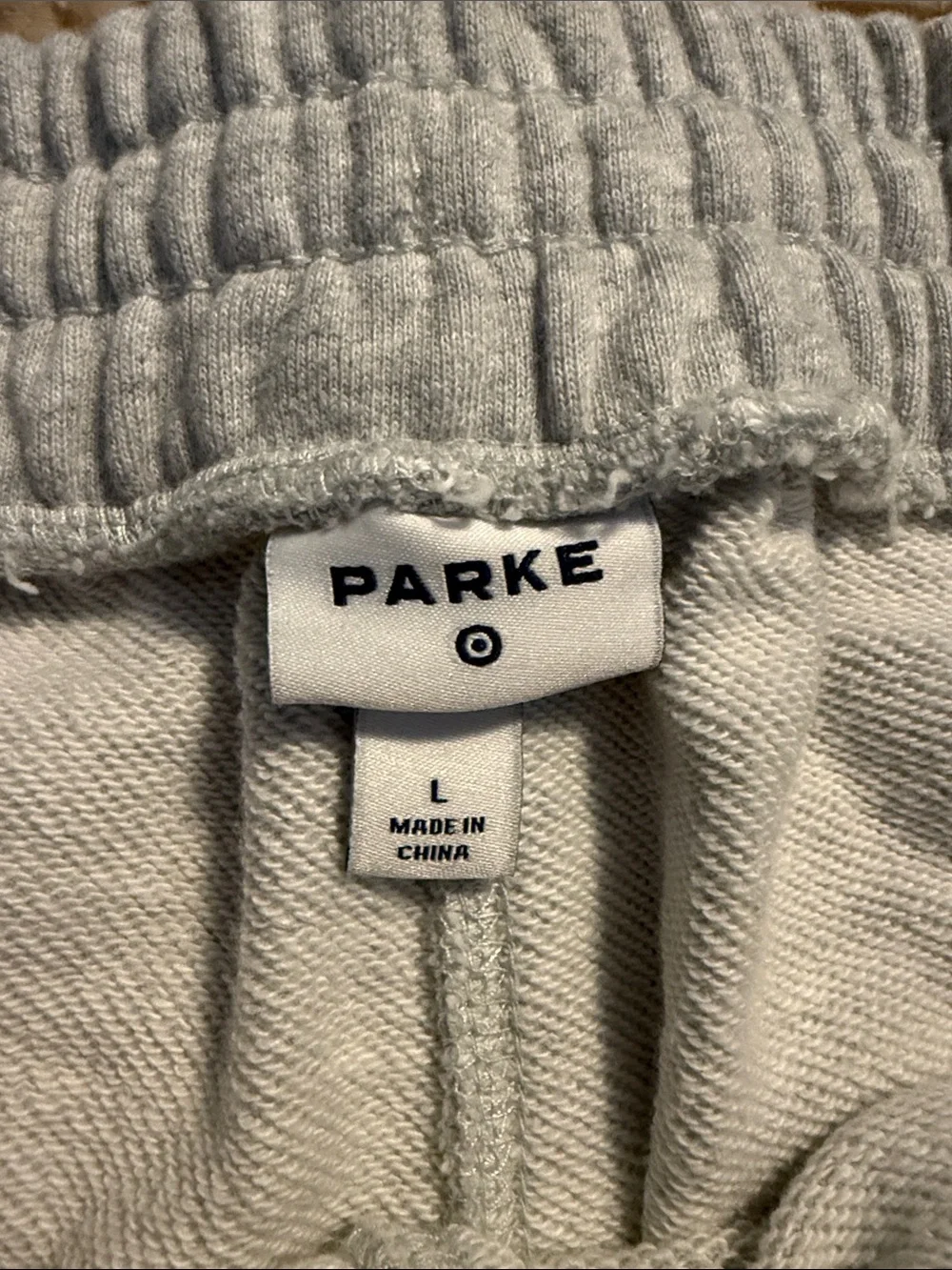 Parke Light Gray Athletic Lounge Shorts with Drawstring